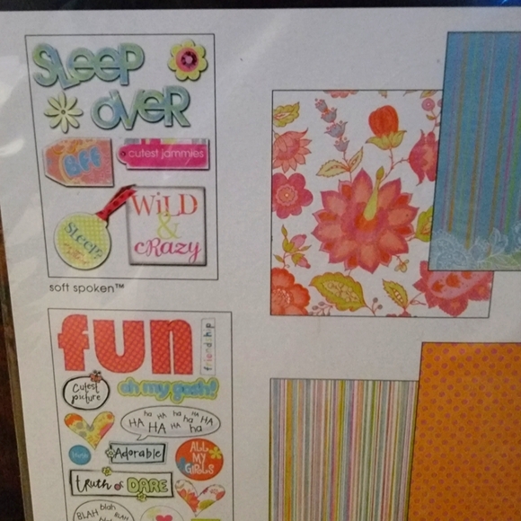 New 2008 Me & My Big Idea Scrapbooking Kit "Sleepover" - Picture 4 of 5